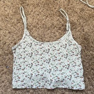 Hollister flower crop top